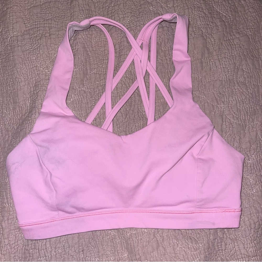 Lululemon pink sports bra